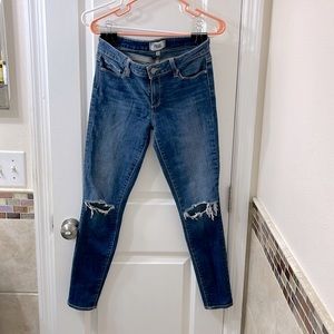Paige Verdugo Ankle midrise distressed skinny jeans. Size 28
